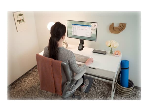 Kensington SmartFit Space-Saving Single Monitor Arm - Monteringssett - Tilt & Swivel - for Skjerm - svart - skjermstørrelse: inntil 32" - skrivebord,