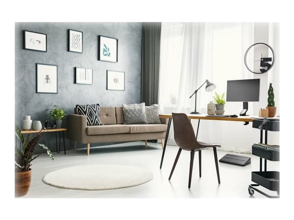 Kensington SmartFit Space-Saving Single Monitor Arm - Monteringssett - Tilt & Swivel - for Skjerm - svart - skjermstørrelse: inntil 32" - skrivebord,