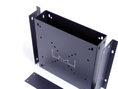 Multibrackets 5514 CPU-teline Näytön jalustaan asennettava keskusyksikköteline Musta