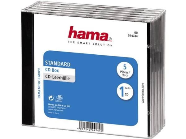 Hama - CD-cover - gjennomsiktig (en pakke 5)
