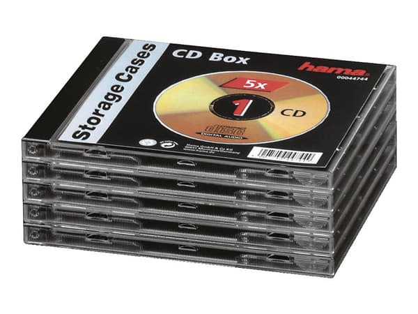 Hama - CD-cover - gjennomsiktig (en pakke 5)