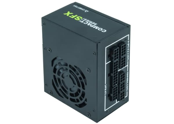 Chieftec Compact Series CSN-650C - Virtalähde (sisäinen) - ATX12V 2.3/ SFX12V - 80 PLUS Gold - AC 100-240 V - 650 Watt - aktiivinen PFC - musta