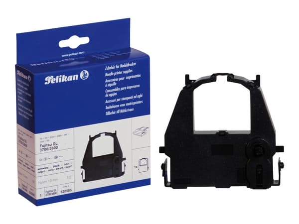 Pelikan - Sort - print-bånd - Fujitsu DL 3700, 3800 -laitteisiin