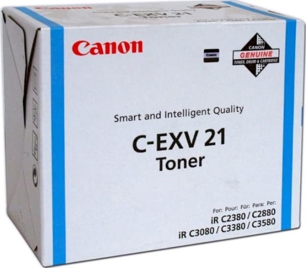Canon C-EXV 21 - Cyan - original - tonerpatron - for imageRUNNER C2380i, C2880, C2880i, C3380, C3380i, C3580, C3580i, C3580Ne