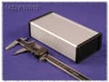 Miniatyrbilde 1 av 3: Hammond Electronics 1457KEP-10 Endeplade uden flange (L x B x H) 5 x 84 x 44 mm Aluminium Sort 10 stk
