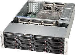 Supermicro SC836 BE1C-R1K23B - Rackmonterbar 3U - forbedret og utvidet ATX - SATA/SAS - hot-swap 1200 watt - svart