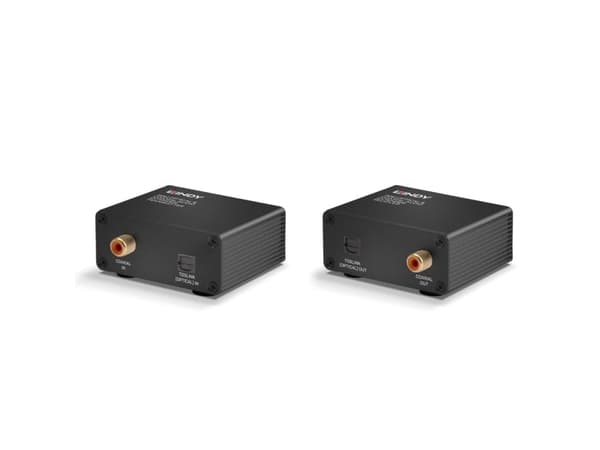 Lindy 70456, AV-sender og -mottaker, 150 m, Koblet med ledninger (ikke trådløs), Sort