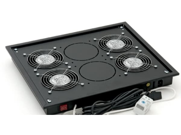 Triton - Systemviftebrett - med 4 kjølevifter, termostat - RAL 9005