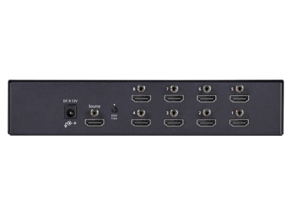 Black Box VSP-HDMI1X8-4K, HDMI, 8x HDMI, 3840 x 2160 pikseliä, Musta, cUL, UL, RoHS2, 90 x 95 x 210 mm
