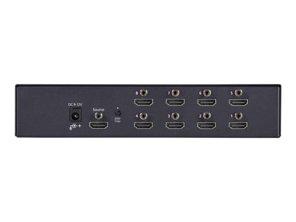 Black Box VSP-HDMI1X8-4K, HDMI, 8x HDMI, 3840 x 2160 pikseliä, Musta, cUL, UL, RoHS2, 90 x 95 x 210 mm