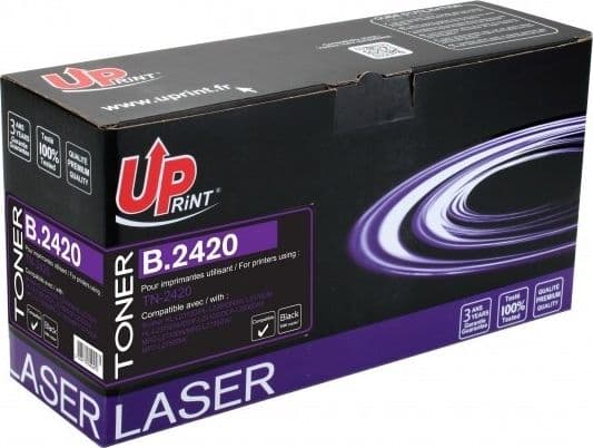 "uprint" suderinamas toneris su tn2420, juodas, 3000p, b.2420, skirtas brother dcp-l2510d, dcp-l2530dw, mfc-l2710dn, uprint