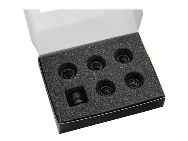 EkWaterBlocks EK-Quantum Torque HTC 12 - Inpassning till vätskekylsystem - svart satäng (paket om 6)