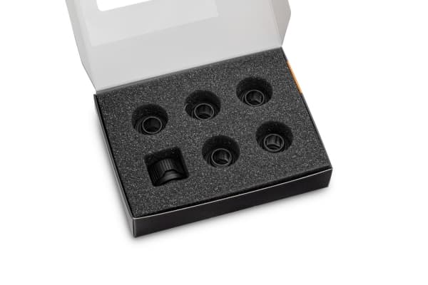 EkWaterBlocks EK-Quantum Torque HTC 12 - Inpassning till vätskekylsystem - svart satäng (paket om 6)