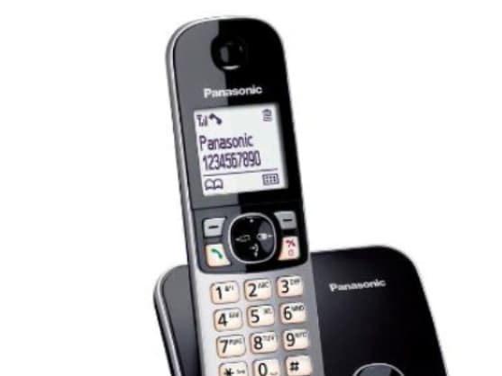Panasonic KX-TG6811FXB, DECT-puhelin, Kaiutinpuhelin, 120 entries, Soittajan tunnistus, Musta