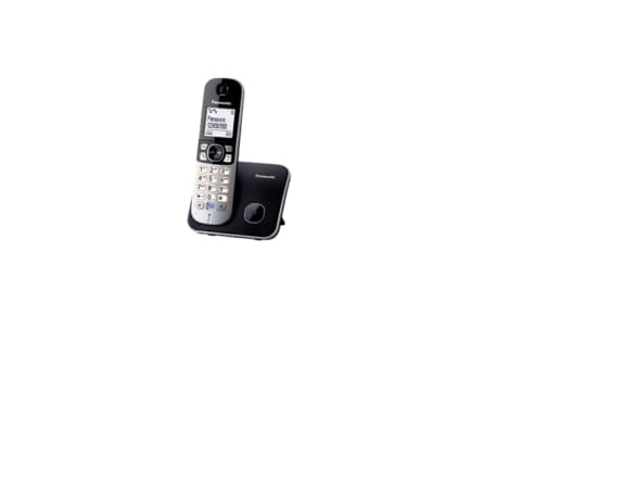 Panasonic KX-TG6811FXB, DECT-puhelin, Kaiutinpuhelin, 120 entries, Soittajan tunnistus, Musta