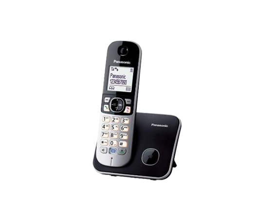 Panasonic KX-TG6811FXB, DECT-puhelin, Kaiutinpuhelin, 120 entries, Soittajan tunnistus, Musta