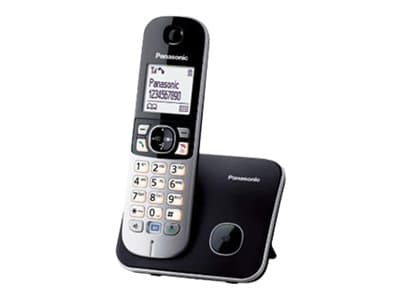 Panasonic KX-TG6811FXB, DECT-puhelin, Kaiutinpuhelin, 120 entries, Soittajan tunnistus, Musta musta