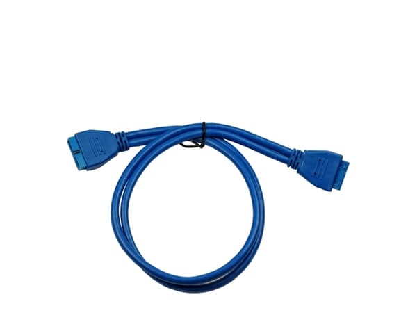 Inter-Tech - USB-förlängningskabel - 20-stifts USB 3.0 överdel (hona) till 20-stifts USB 3.0 överdel (hane) - USB 3.0 - 50 cm