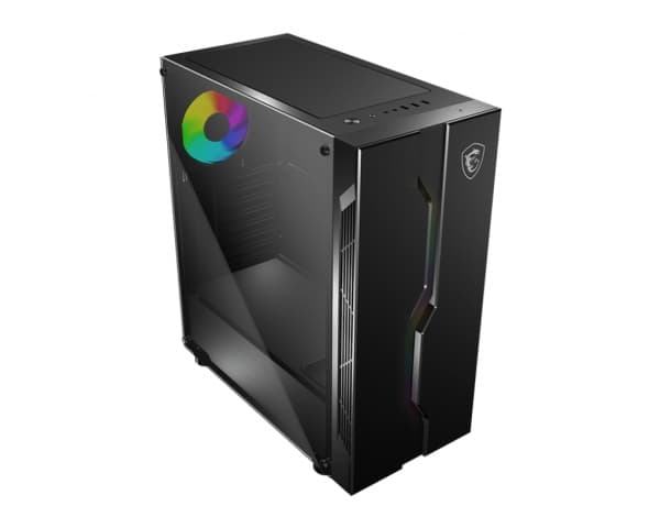 MSI MAG VAMPIRIC 010X - Tower - ATX - sidepanel med vindu (herdet glass) - ingen strømforsyning (ATX) - grå, svart - USB/lyd