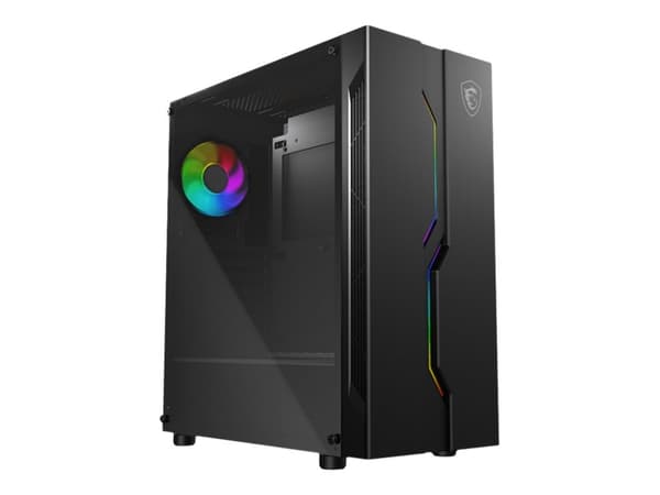 MSI MAG VAMPIRIC 010X - Tower - ATX - sidepanel med vindu (herdet glass) - ingen strømforsyning (ATX) - grå, svart - USB/lyd