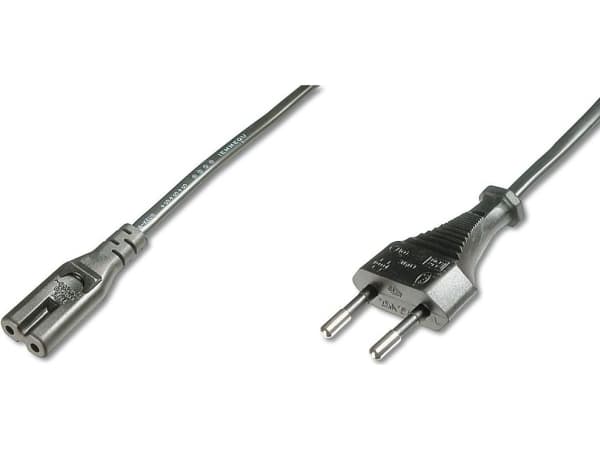 Bixolon ASSMANN - Strömkabel - IEC 60320 C7 till Euro-kontakt (M) - AC 250 V - 1,8 m - Svart (FIG8EURO)