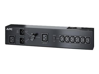 APC Service Bypass Panel - Strømfordelerenhet (kan monteres i rack) - AC 230 V - 3000 VA - inngang: IEC 60320 C20 - utgangskontakter: 8 - 2U - svart
