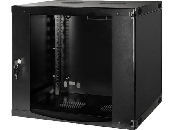 LogiLink - Skåp - väggmontering - mörkgrå, RAL 7021 - 9U - 19"