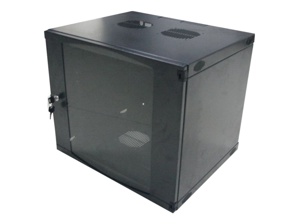 LogiLink - Skåp - väggmonterbart - mörkgrå, RAL 7021 - 9U - 19"