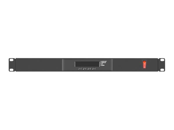 Lanberg - Rackviftepanel - med termostat, 2 kjølevifter - 230 V - RAL 9004, svart - 1U - 19"