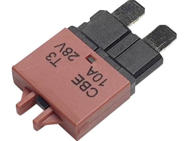 Hansor Circuit Breaker Standard, type 3, Manual Reset, 10A CBE3 Series 10A Sikringsautomat Standard Fladsikring 10 A Rød 1 stk