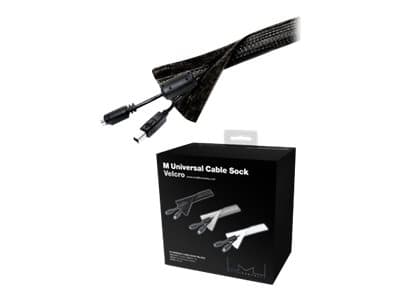 Multibrackets M Universal Cable Sock Touch Fastener - Kabelorganiserare - svart