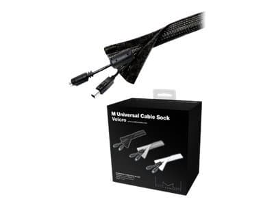 Multibrackets M Universal Kabelstrømpe Touch Feste - Kabelorganisator - sort