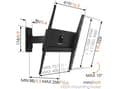 Miniatyrbild 4 av 5: Vogel''s MA3030 – Full-Motion TV Wall Mount, 200 x 100,200 x 200,300 x 300,400 x 200,400 x 400,400 x 300 mm, Sort