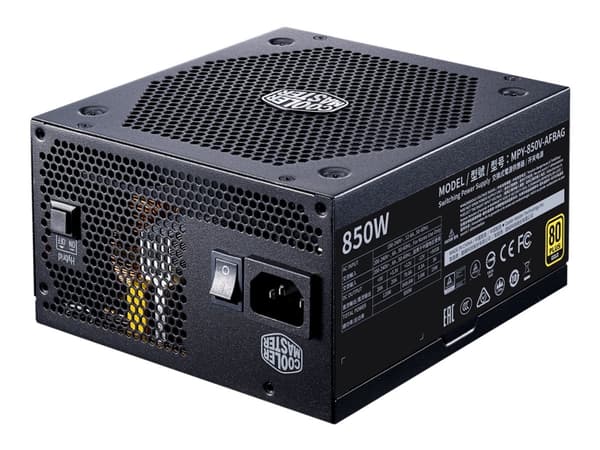 Cooler Master V850 Gold-V2, 850 W, 100 - 240 V, 50 - 60 Hz, 13 - 6 A, Aktiivinen, 130 W