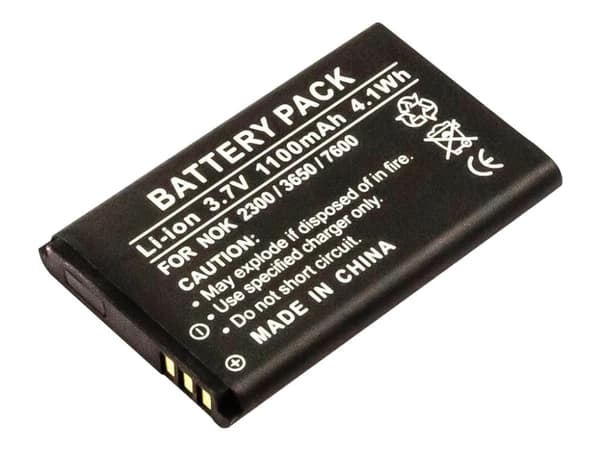 CoreParts Mobile - Batteri - Li-Ion - 1100 mAh - svart - för Nokia 10X, 111, 12XX, 130, 16XX, 1800, 20X, 215, 222, 27XX, 31XX, C1, C2, X2; Asha 20X