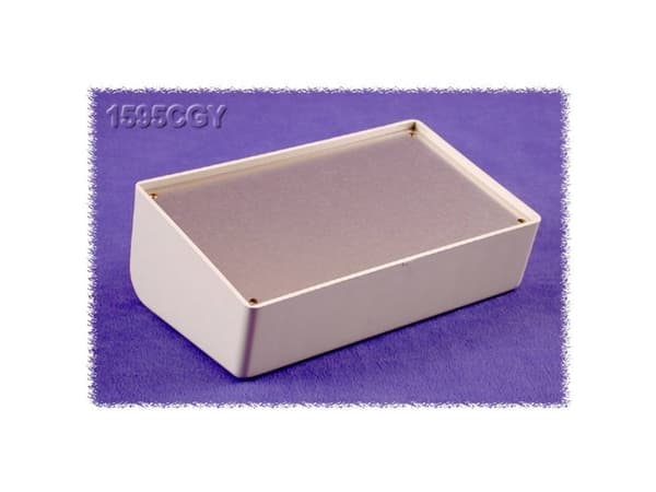 Hammond Electronics 1595CGY Pult-kabinet (L x B x H) 161 x 96 x 58 mm ABS Grå 1 stk