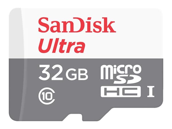 SanDisk Ultra - Flashminnekort (microSDHC til SD-adapter inkludert) - 32 GB - Class 10 - microSDHC UHS-I