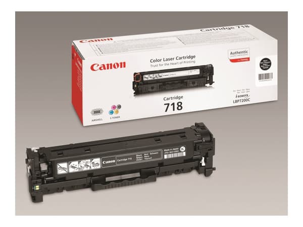 Canon 718 Black - 2-pack - svart - original - tonerpatron - for i-SENSYS LBP7210, LBP7660, LBP7680, MF728, MF729, MF8340, MF8360, MF8540, MF8550, MF8
