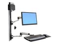 Miniatyrbilde 4 av 5: Ergotron LX - Monteringssett (CPU-holder, musholder, 2 spordekker, tastaturarm, 2 kabelkanaler, håndleddsstøtte, veggspor 10", veggspor 34", displaya