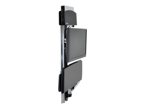 Ergotron LX - Monteringssett (CPU-holder, musholder, 2 spordekker, tastaturarm, 2 kabelkanaler, håndleddsstøtte, veggspor 10", veggspor 34", displaya