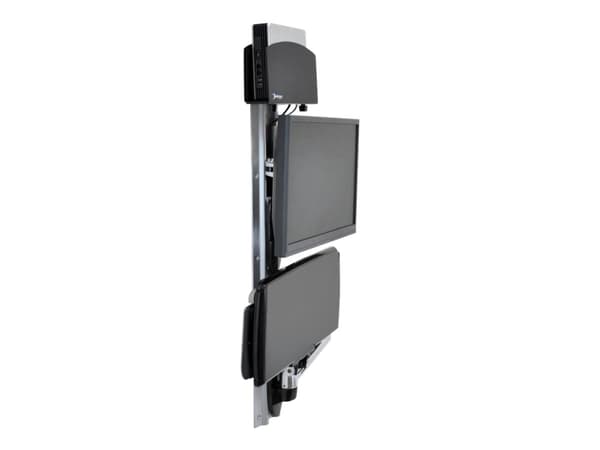 Ergotron LX - Monteringssett (CPU-holder, musholder, 2 spordekker, tastaturarm, 2 kabelkanaler, håndleddsstøtte, veggspor 10", veggspor 34", displaya