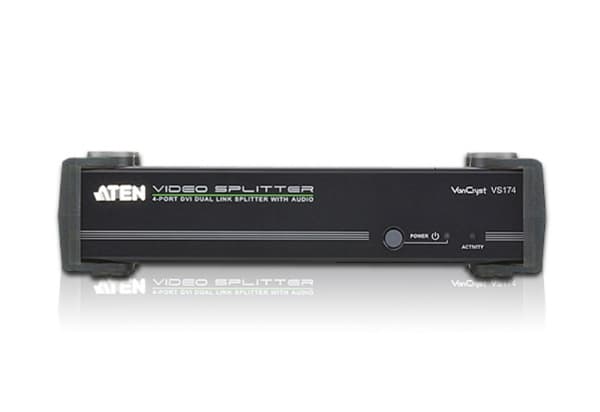 ATEN VanCryst VS174 - Video/audiosplitter - 4 x DVI + 4 x ljud - skrivbordsmodell