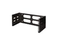 Miniatyrbilde 1 av 5: LogiLink W04B40B, monteringsbrakett, svart, 12 kg, 4U, 48,3 cm (19"), 494 mm
