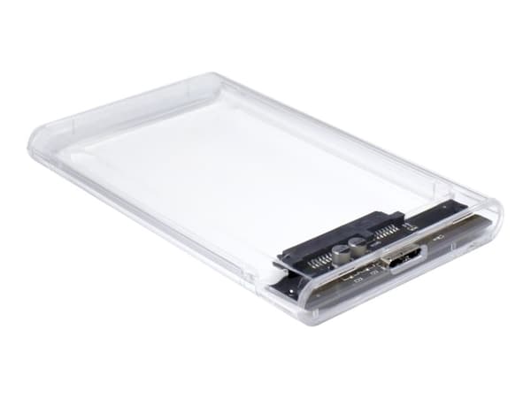 Inter-Tech Argus GD-25000 - Drevkabinett - 2.5" - SATA 6Gb/s - USB 3.0 - gjennomsiktig Gjennomsiktig