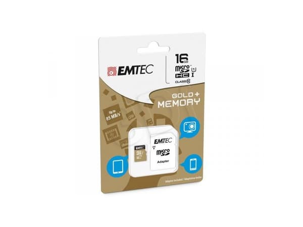 EMTEC Gold+ - Flash-minneskort - 16 GB - Class 10 - SDHC