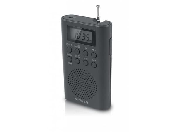 Muse M-03 R, Bærbar, Analog, FM, PLL, LCD, Sort, Knapper
