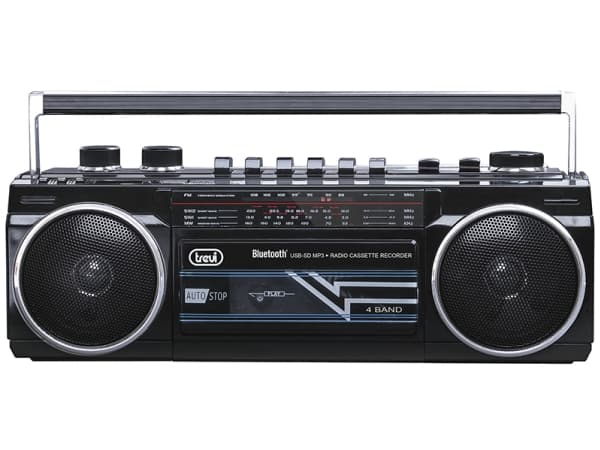 Trevi RR 501 BT, Henkilökohtainen, Analoginen, FM, MW, SW, Musta, Rotaatio, SD