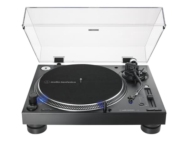 Audio-Technica AT-LP140XP, Suoraveto-DJ-levysoitin, 33 1/3,45,78 RPM, -8 - 16%, 0,2%, 50 dB, Ohje