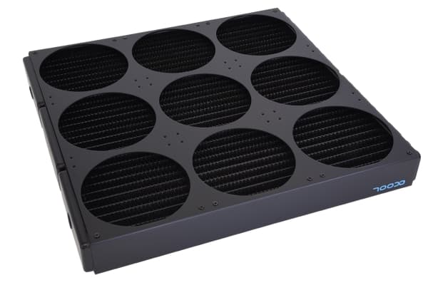 Alphacool NexXxoS XT45, Radiatorblokk, Kobber (Cu), Stål, Sort, 1/4", 0,8 stang, CE, FC, RoHS