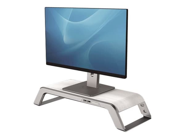 Fellowes Hana Monitor Support - Skjermstativ - skrivebord - hvit Hvit